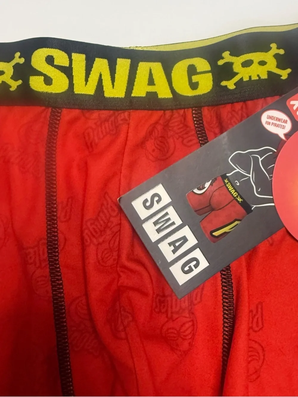 SWAG x Pringles Red Men's Boxer Briefs — Logo Waistband Comfort